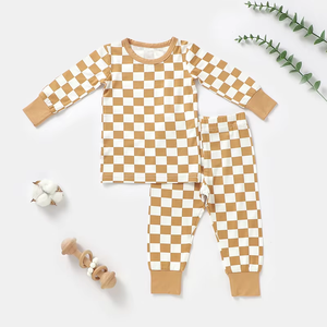 Pyjamas en bambou personnalisés pour enfants en gros, vêtements de nuit pour enfants, vêtements pour tout-petits, <span class=keywords><strong>ensemble</strong></span> de deux pièces, barboteuse, combinaison de nuit - Product Image 4