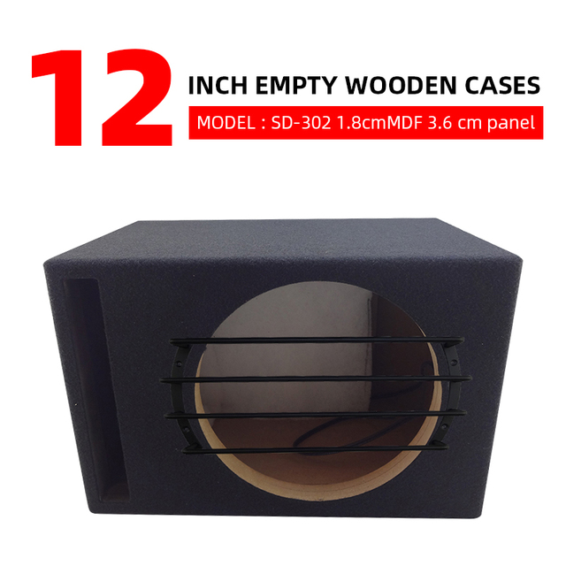 SD-312 Car Audio Empty Wooden Box 12inch Empty Box Any Size 18mm MDF Material