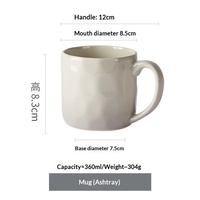 Mug en céramique haut de gamme à dégradé de pierres pour la maison, le bureau, les fêtes et les réunions - Souvenir pour le petit-déjeuner et le café en couple