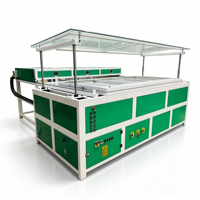 Machine de thermoformage sous vide pour la restauration de tableau de bord de voiture, machine d'enveloppement de tableau de bord en cuir, machine de thermoformage sous vide