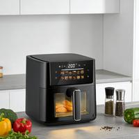Friteuse à air intelligente de 7 L avec fenêtre visible, 12 fonctions, grandes friteuses à air pour la cuisine et la maison