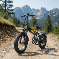 Vélo Électrique Pliant Transfrontalier 20 Pouces, Moteur Arrière 750W, 48V 15AH, Unisexe, Léger, pour Commuter en Ville