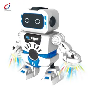 Funny cool colorful light children intelligent small dancing robot toy with light and music