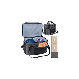 Bolsa de Bolos Ultra Grande para 2 Bolas con Ruedas, Asa Retráctil de Nailon de Lujo, Bolsillo para Accesorios, Compartimento Separado para Zapatos, Poliéster - Product Image 1