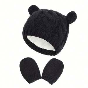 Conjunto de Gorro y Guantes de Punto Suave para Bebés Recién Nacidos, para el Invierno y Clima Frío - Product Image 6