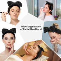 Ikat kepala Spa macan tutul melar, 24 buah bando lembut kecantikan mandi Spa rias wajah cuci pita Bandeau grosir untuk anak perempuan wanita
