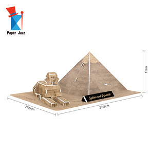Modèle de <span class=keywords><strong>pyramide</strong></span> en papier 3D, puzzle, jouet cadeau, acceptation des commandes OEM, ODM et DIY - Product Image 2