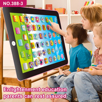 Machine d'apprentissage éducative en anglais pour enfants personnalisée - Tablette électronique avec fonctions d'apprentissage des lettres, des mots et des mathématiques