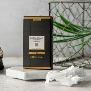 <span class=keywords><strong>Kit</strong></span> de fourniture d'équipements d'hôtel respectueux de l'environnement salle de bain articles de toilette vanité brosse à dents rasoir bonnet de douche pour la commodité des invités - Product Image 4