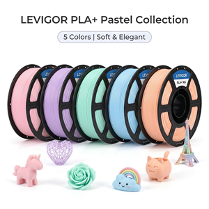 เส้นพลาสติกสำหรับเครื่องพิมพ์สามมิติ LEVIGOR PLA+ Pastel  PETG/ASA/TPU/PLA ขนาด 1.75 มม. น้ำหนัก 1 กก. สีพาสเทลนุ่มนวลสวยงามสำหรับการพิมพ์สามมิติ - Product Image 1
