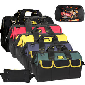 Sac de rangement pour outils en toile Oxford de haute qualité, imperméable, avec bandoulière réglable, sac à outils pour électricien - Product Image 4