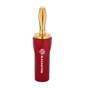 RASANTEK Mâle plaqué Or Connecteurs D'enceintes Fiche Banane Terminal - Product Image 3