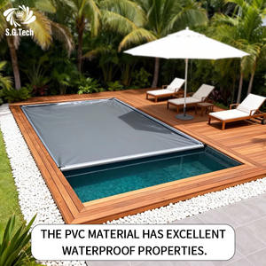 Cubierta de <span class=keywords><strong>Piscina</strong></span> de PVC Transpirable de Alta Calidad Water Crown para Mayor Seguridad y Durabilidad - Product Image 2