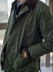 Yüksek kalite özel erkek çalışma Pilot açık VarsityJacket standı kış resmi tuval ceket sıcak satış toptan boş ceket - Product Image 4