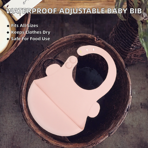 Babero Ajustable para Bebé, Impermeable, Libre de BPA, Personalizado, de Silicona de Grado Alimenticio, Fácil de Limpiar, Diseño Clásico - Product Image 3