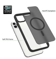 Étui de téléphone portable translucide de luxe avec anneau magnétique, sensation de peau, pour iPhone 11 Pro Max, coque de téléphone personnalisée