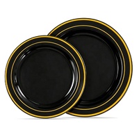 Assiettes jetables en plastique de style moderne – Meilleures ventes pour les fêtes, les présentations de gâteaux, les mariages ; Minimalisme contemporain