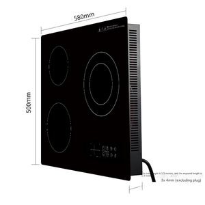 OEM/ODM 4-Zone <b>Knob</b> Kitchen <b>Cooker</b> Stainless Steel Battery-Powered Built-in Hob Glass Panel Induction Cooktop for Home Use Dutch - Product Image 2
