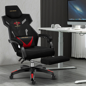 Chaise de jeu ergonomique de luxe contemporaine Siila <span class=keywords><strong>Gamer</strong></span>, chaise de jeu pivotante inclinable à dossier haut avec repose-pieds - Product Image 4