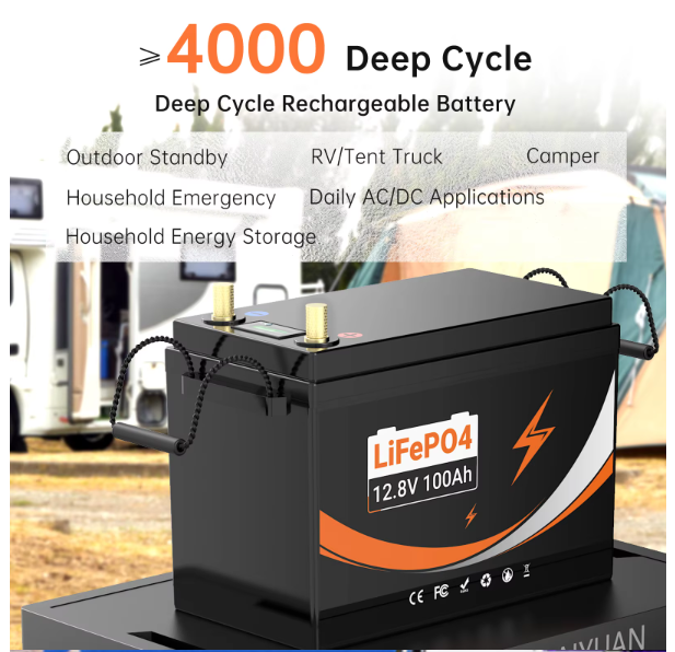12.8V 100ah 1200Wh Lifepo4 Solar Lithium Battery 25.6V Portable Power Station Battery for Home Energy System 3.2V Lifepo4 Cell
