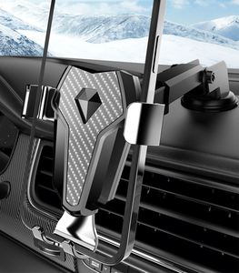Support de téléphone de voiture multifonctionnel à ventouse pour grille d'aération, support universel de navigation par gravité pour voiture - Product Image 5