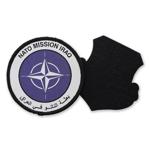 Fashionable Circle Shape Custom Western Logo Cute Character Woven <b>Patch</b> Weaving Machine Hook and Loop <b>Patches</b> - Product Image 5
