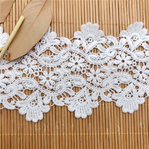 Dentelle française <span class=keywords><strong>brodée</strong></span> en <span class=keywords><strong>soie</strong></span> de lait, tissu doux pour la maison, accessoires en dentelle blanche, dentelle perlée pour mariage, décorations de vêtements en gros - Product Image 3