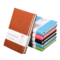 Carnet de notes en cuir PU personnalisé A5 B6 avec sangle élastique, logo imprimé, pour bureau, journal intime, bloc-notes