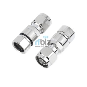 Connecteur mâle en laiton de type N à faible indice de pollution PIM, plaqué nickel, contact central doré, isolateur PTFE, pince de fixation, 1/2 pouce, pour câble coaxial super flexible en mousse - Product Image 3