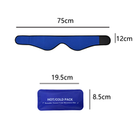 Pack de glace visage pour la mâchoire, la tête et le menton pack de gel chaud et froid soulagement de la douleur des dents de sagesse