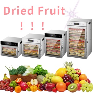 Déshydrateur alimentaire automatique en acier inoxydable à 8 plateaux, sécheuse industrielle avec affichage numérique pour viande séchée - Product Image 3