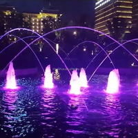 Fontaine Scintillante Autoportante pour Ambiance Urbaine – Décoration Sûre en Acier Inoxydable pour Espaces Extérieurs