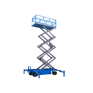 Mesas Elevadoras de Tijera Hidráulicas Eléctricas Móviles Manuales SJY de 300 kg y 500 kg, Plataforma Elevadora de Horquilla para Operaciones en Altura - Product Image 6