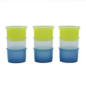 Gobelets à médicaments jetables tricolores avec couvercle, 20 ensembles pour le voyage, forme cylindrique - Product Image 1