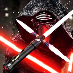Ventes chaudes Sabre laser Kylo Ren Cross Saber LED lumineux, jouet de haute qualité, Neopixel Proffie, sabre laser de combat sombre pour cosplay - Product Image 1