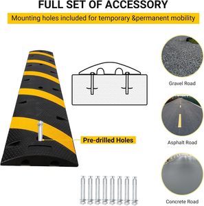 Dossi <span class=keywords><strong>in</strong></span> <span class=keywords><strong>gomma</strong></span> per carichi pesanti da 25.000 libbre di capacità modulari per traffico - Product Image 5