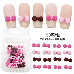 10 Piezas/bolsa Decoración de <span class=keywords><strong>Uñas</strong></span> de Resina con Lazo de Aurora 3D, Lindos Adornos de <span class=keywords><strong>Uñas</strong></span> con Cinta Roja Mágica, Dijes de Pedrería para Manicura - Product Image 6