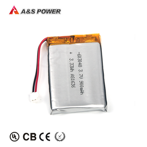 Batería Li-Po 3,7 V 900mAh batería de polímero recargable delgada 603048 batería de bolsa - Product Image 4