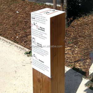 Signalétique extérieure double face non lumineuse, pour sites touristiques, parcs, panneaux directionnels, annonces municipales et avis publics - Product Image 5