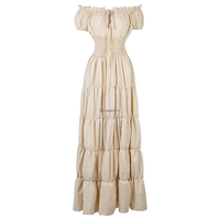 Costume Renaissance Femme Robe Chemise Médiévale Robe Paysanne Pirate Tops Paysans Irlandais Sous Robe
