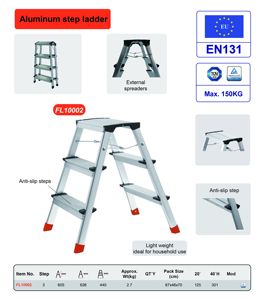Modern Aluminum Shape <strong>Small</strong> <strong>Ladder</strong> Household Cover 3 Steps, - Product Image 5