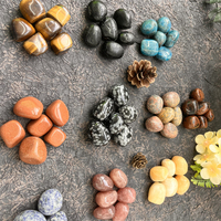 Pierres Roulées Naturelles en Cristal : Améthyste et Quartz Rose pour la Guérison des Chakras