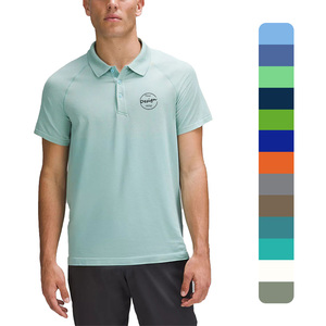 OEM Customized Logo Men's Polo T-shirts Soft Breathable Cotton Raglan Short Sleeve Casual Slim Fit Polo Shirt