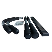 JONO Barra de Dominadas de Acero para Ejercicios de Calistenia, Color Gris Negro, para Uso en Interiores, para el Hogar
