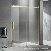 Salle de douche Cadre doré Cadre en aluminium Cabine de douche Vente à chaud Portes de douche de bonne conception