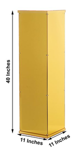 Espositore a Piedistallo in Acrilico Specchiato Multicolore da 40 Pollici, Grande Supporto Espositivo per Negozi - Product Image 2