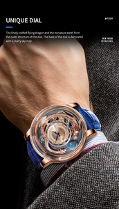 Reloj para Hombre PINDU DESIGN 2025, Marca de Alta Gama, Reloj Astronómico Solar, Basel World Watch and Jewellery Show - Product Image 4