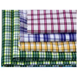Tessuto scozzese tinto in filo 65% poliestere 35% cotone per tessuto per camicie in tessuto per uniformi scolastiche per bambini