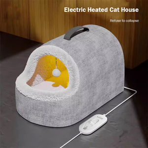 חיות מחמד באיכות גבוהה קנקן חתול חורף חם סגור לחלוטין נוסף ערמומי ענק מיטת קנקן מחומם - Product Image 2