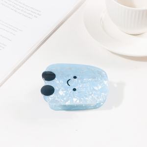 Pince à cheveux en forme de pain, mignonne et tendance, couleur bonbon, en plastique, style requin, accessoires pour cheveux - Product Image 5